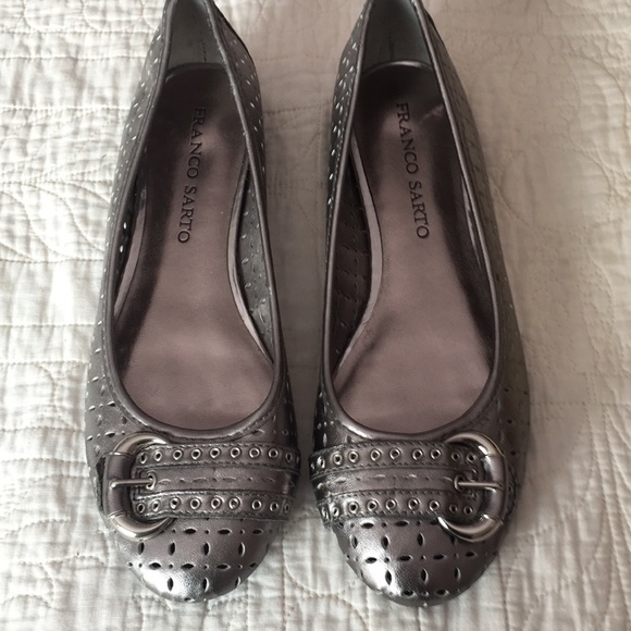 Franco Sarto Silver Flats - Picture 1 of 5